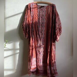 Angie Brown Boho Paisley Shrug Beach Coverup